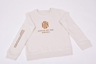 saved by His grace organic comfy crewneck